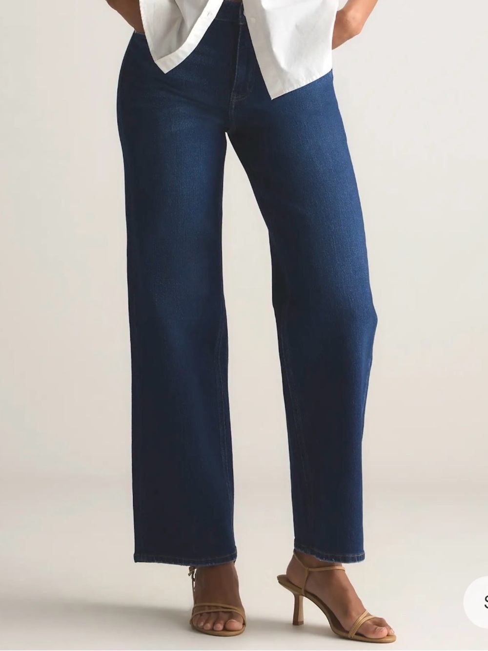 Quince Bella Stretch Relaxed Straight Jeans- Size 32 Extra Short